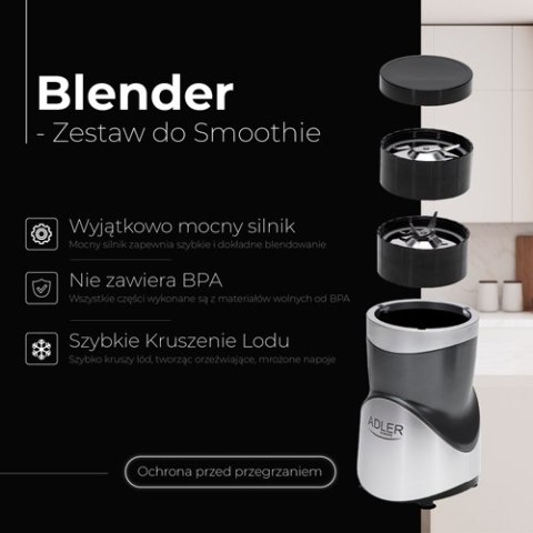 Adler Blender - Zestaw do Smoothie