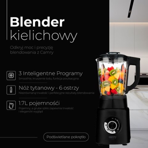 Camry Blender kielichowy - 23000obr/min - 1,7l kielich - 3 programy