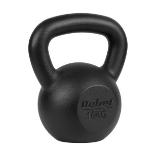 Kettlebell żeliwny 16kg, REBEL ACTIVE