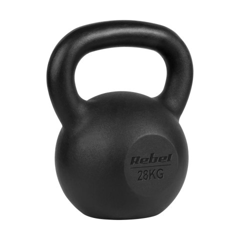 Kettlebell żeliwny 28kg, REBEL ACTIVE