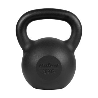 Kettlebell żeliwny 28kg, REBEL ACTIVE