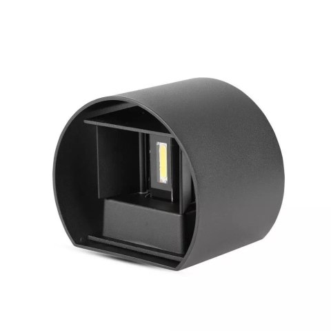 Oprawa Ścienna 5W V-TAC Góra Dół Regulowana Czarny Okrągły IP65 Bridgelux VT-756-B 3000K 700lm