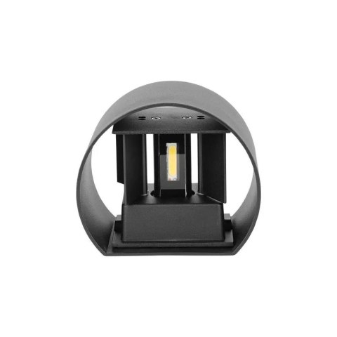 Oprawa Ścienna 5W V-TAC Góra Dół Regulowana Czarny Okrągły IP65 Bridgelux VT-756-B 3000K 700lm