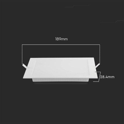 Panel Wpuszczany V-TAC 12W LED SAMSUNG CHIP Kwadrat 170x170mm VT-61012SQ-S 6500K 1200lm