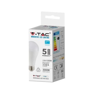 Żarówka LED V-TAC SAMSUNG CHIP 17W E27 A65 Ściemnialna VT-217D 3000K 5 Lat Gwarancji