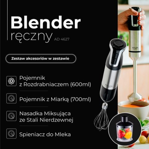 Adler Blender ręczny - zestaw - 1800W