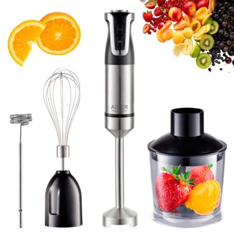 Adler Blender ręczny - zestaw - 1800W