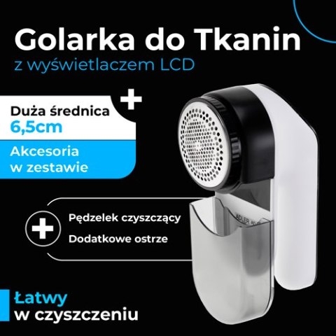 Adler Golarka do Tkanin z Wyświetlaczem LCD + dodatkowe ostrze