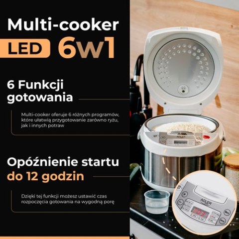 Adler Multi-cooker 6 in 1 - 3,25 L