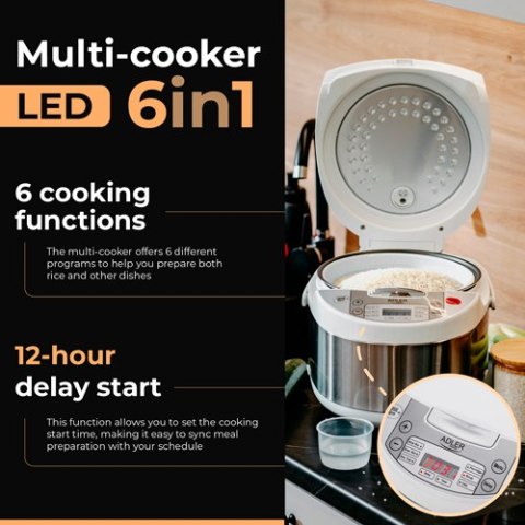 Adler Multi-cooker 6 in 1 - 3,25 L