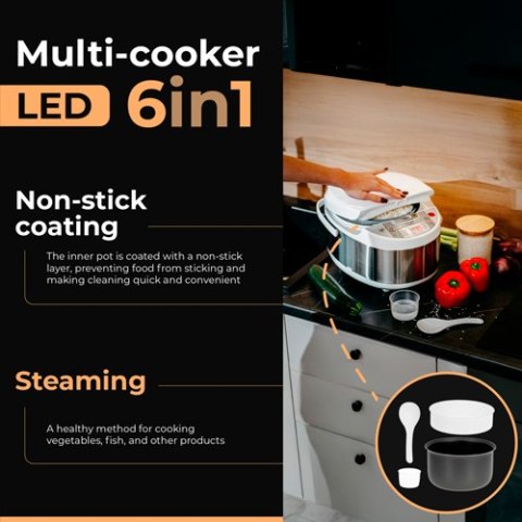 Adler Multi-cooker 6 in 1 - 3,25 L