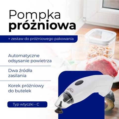 Adler Pompka próżniowa + zestaw do próżniowego pakowania