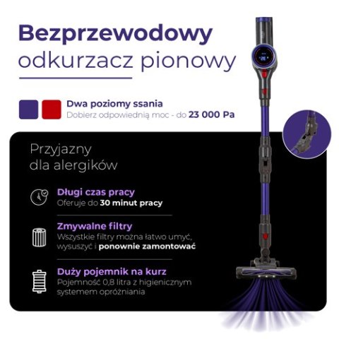 Adler Przyjazny dla alergików bezprzewodowy odkurzacz pionowy PRO