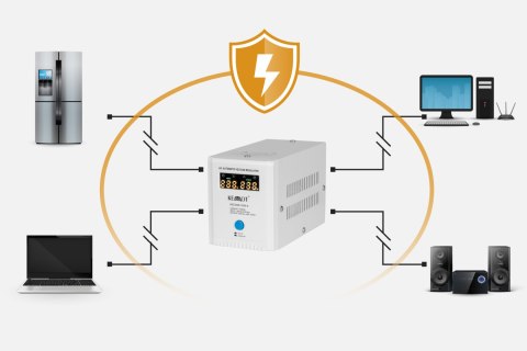 Automatyczny stabilizator napięcia KEMOT SER-1000-S , precyzja 8%
