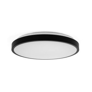 Plafon V-TAC 36W LED Okrągły 35cm Natynkowy IP44 Czarny VT-8630B 6500K 3820lm