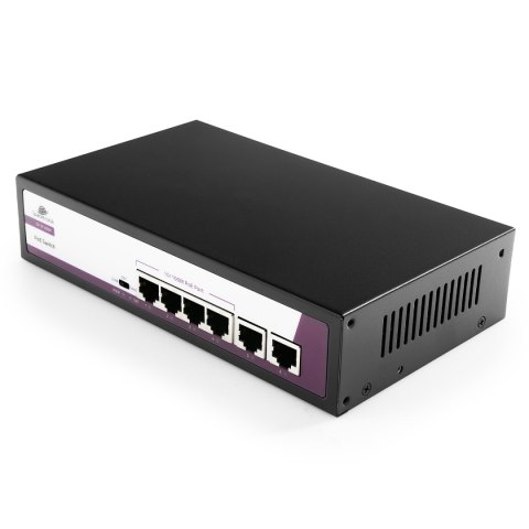 SWITCH 6-portowy 100Mbps POE 65W SP-SF1006P SPACETRONIK