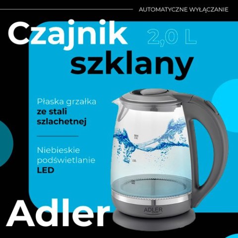 Adler Czajnik szklany 2,0 L