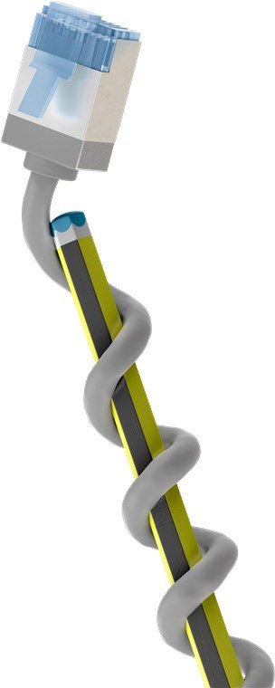 Kabel LAN Patchcord CAT 6A EXTRA FLEX szary 3m