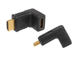 Złącze kątowe HDMI gniazdo-wtyk LXHD49