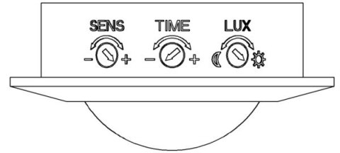 Czujnik ruchu mikrofalowy podtynkowy