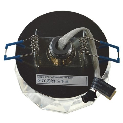 Downlight LED kryształ 6 1*3W biały zimny
