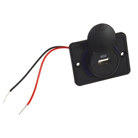 Ładowarka samochodowa montażowa 1x USB 3.0 QC --