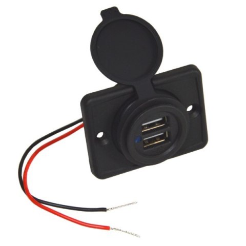 Ładowarka samochodowa montażowa 2x USB 3.0; 12 --