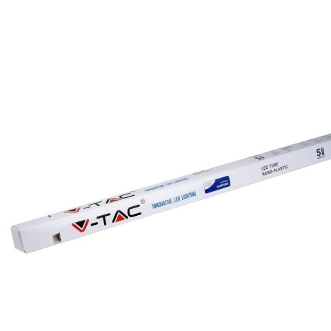 Tuba Świetlówka LED T8 V-TAC SAMSUNG CHIP 120cm 18W G13 VT-121 6400K 1700lm 5 Lat Gwarancji