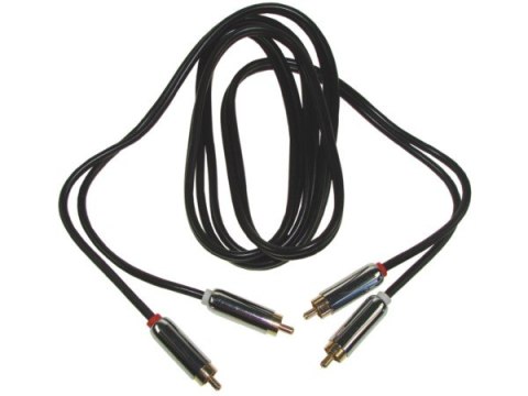 Kabel 2*RCA Metal HQ 2,5m Blister --