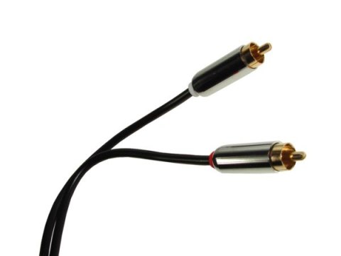 Kabel 2*RCA Metal HQ 2,5m Blister --