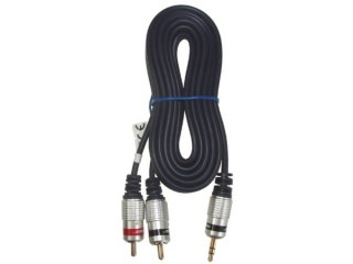 Kabel Jack3,5st-2RCA Digital 2,5m złote Blister