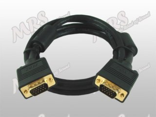 Kabel VGA 1,5m MRS-138 złocony z filtrem