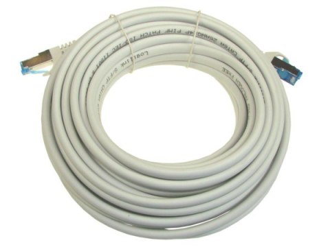 Kabel patchcord SFTP6A linka Cu 10,0m szary