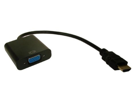 Konwerter HDMI wtyk na VGA gn. + Audio Jack 3,5