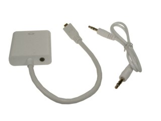 Konwerter micro HDMI wtyk na VGA gniazdo + audio