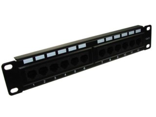 BOWI Patch panel 12-port UTP6 1U 10" złącza krone