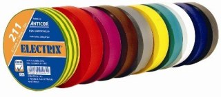 Taśma izolacyjna ANTICOR 211 ELECTRIX 15mm 10m mix