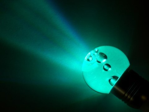 Żarówka LED Gais E27 3W RGB z pilotem niebieska-