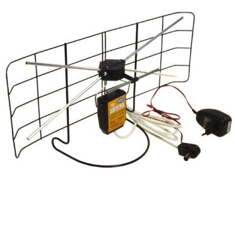 Antena TV pokojowa koszykowa zasilacz DVB-T