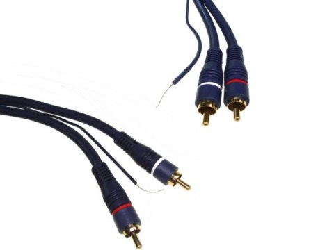Kabel 2*RCA 5m z żyłą sterującą