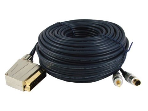 Kabel Euro-SVHS+Jack3,5st.Digital 20m-