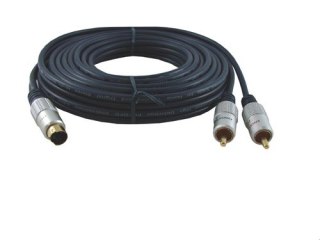 Kabel SVHS-2*RCA Digital 5,0m Blister -