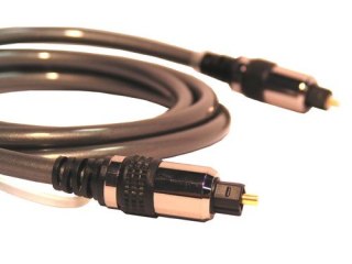 Kabel optyczny T-T chromowany 6mm 1,5m blister