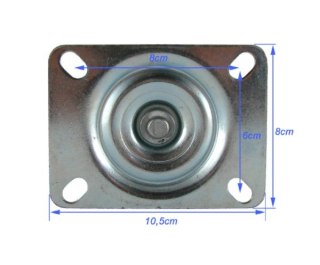 Kółko jezdne 125mm z blokada 125kg