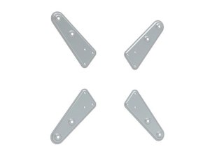 Nakładki VESA do uchwytów LCD srebrne