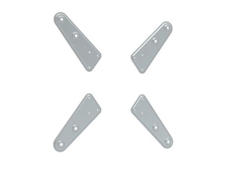 Nakładki VESA do uchwytów LCD srebrne