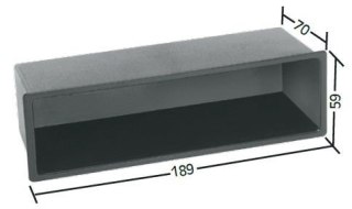 Ramka radiowa Volvo S40/V40 Kaseta (189x59x70) ---