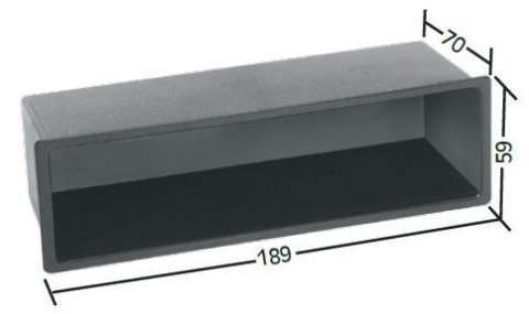 Ramka radiowa Volvo S40/V40 Kaseta (189x59x70) ---