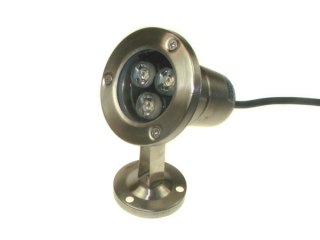 Reflektor led TERTA 3*1W 12V czerwony IP68