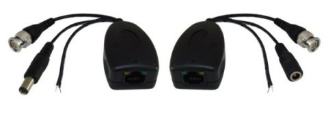 Transformator video pasywny BNC zasilani data led-